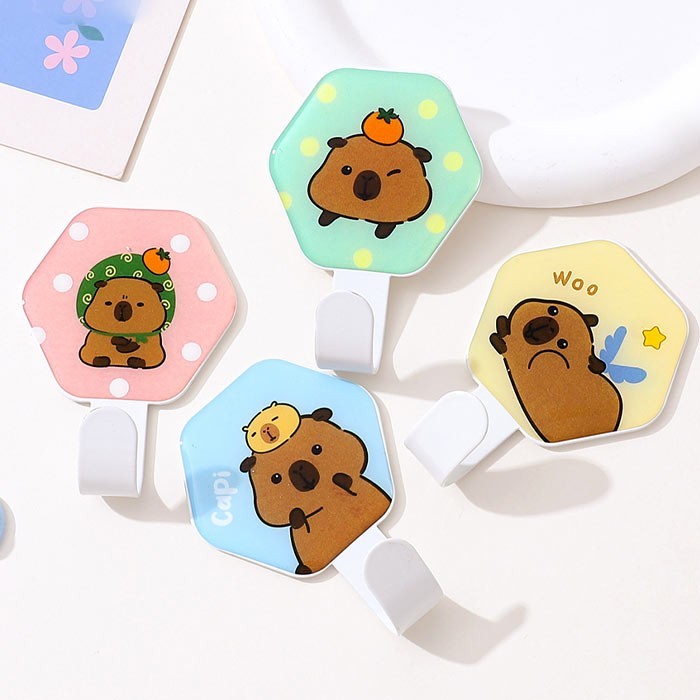 Kapybara Κρεμάστρα Τοίχου Αυτοκόλλητη 