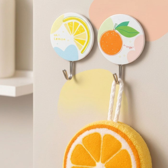 Fruit Hook Αυτοκόλλητη Κρεμάστρα Φρουτάκια