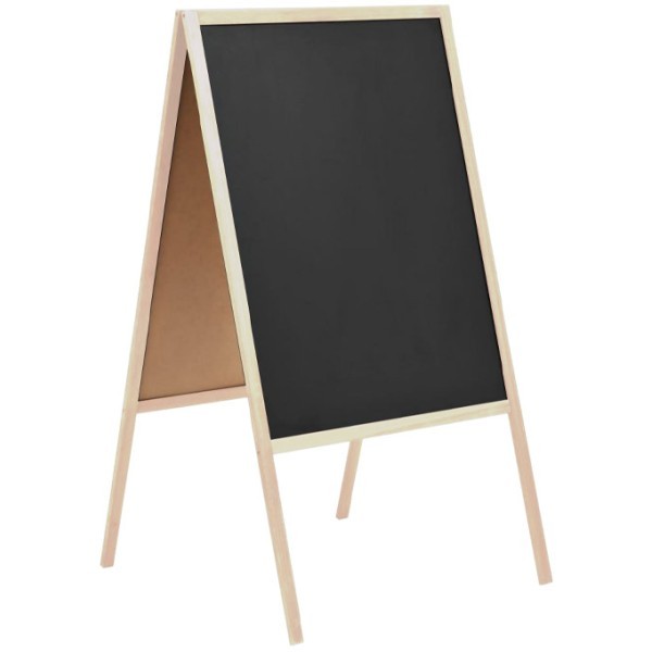 Blackboard Μαυροπίνακας Κιμωλίας Διπλής Όψης 52x90cm