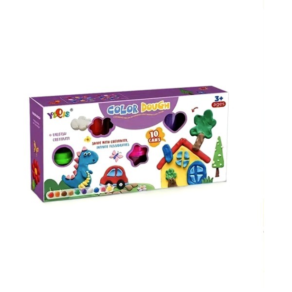 Color Πλαστελίνες Σε Βαζάκι 10 Χρώματα