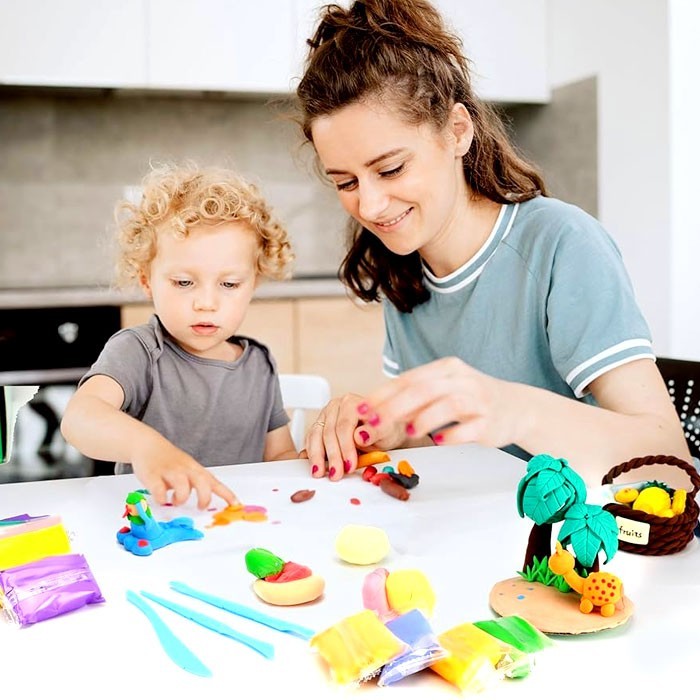 Clay Πλαστελίνες Σε Κουτί 10 Διαφορετικά Neon Χρώματα