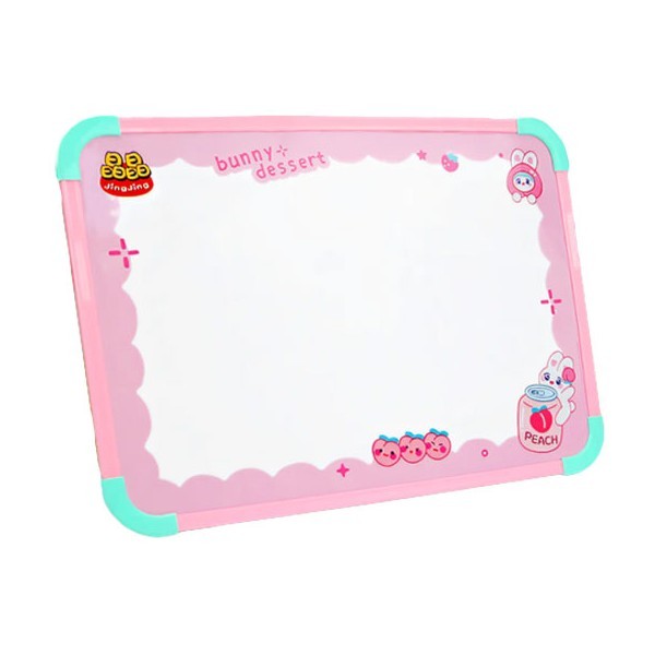 Bunny Dessert Παιδικός Λευκός Πίνακας Μαρκαδόρου Σετ 4 Τεμαχίων Ροζ
