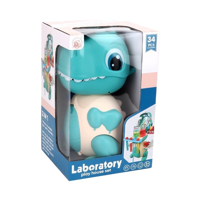 Laboratory Εκπαιδευτικός Δεινόσαυρος Με Χρώματα Εργαστήριο Ερευνών 3+Τιρκουάζ