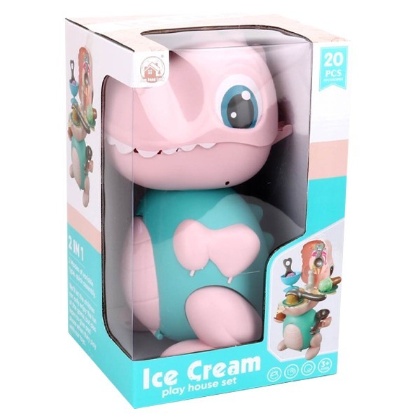 Ice Cream Εκπαιδευτικός Δεινόσαυρος Εργαστήριο Με Παγωτά 3+Ροζ