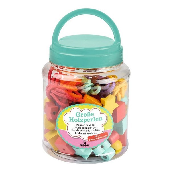 Perline Σετ Σε Κουτί Ξύλινες Χάντρες