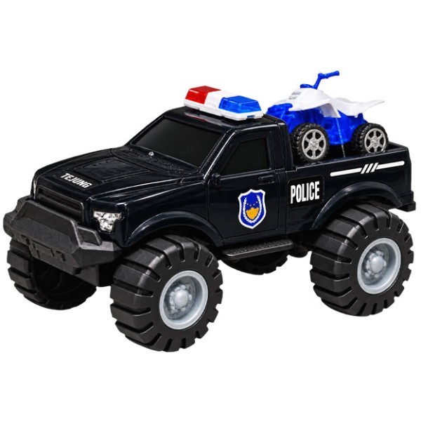 Inertial Police Car Πλαστικό Αστυνομικό Όχημα 3+ Μαύρο