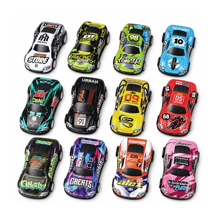 Crash Racing Μεταλλικά Αυτοκινητάκια Σετ 4Τεμ 6x10,3x3,5cm 3+
