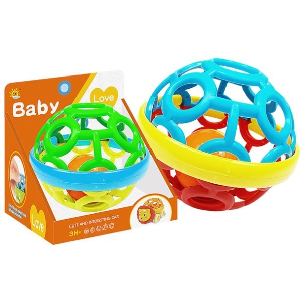 BabyBall Μπεμπέ Μπάλα-Κουδουνίστρα Δ14cm
