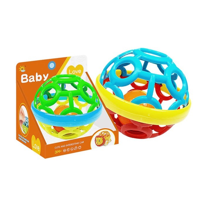 BabyBall Μπεμπέ Μπάλα-Κουδουνίστρα Δ14cm