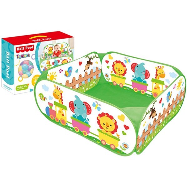 Ball Pool Ανοιχτή Σκηνή (πισίνα) & 40 Μπάλες 5.5cm 45x30x10cm