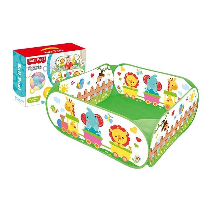 Ball Pool Ανοιχτή Σκηνή (πισίνα) & 40 Μπάλες 5.5cm 45x30x10cm
