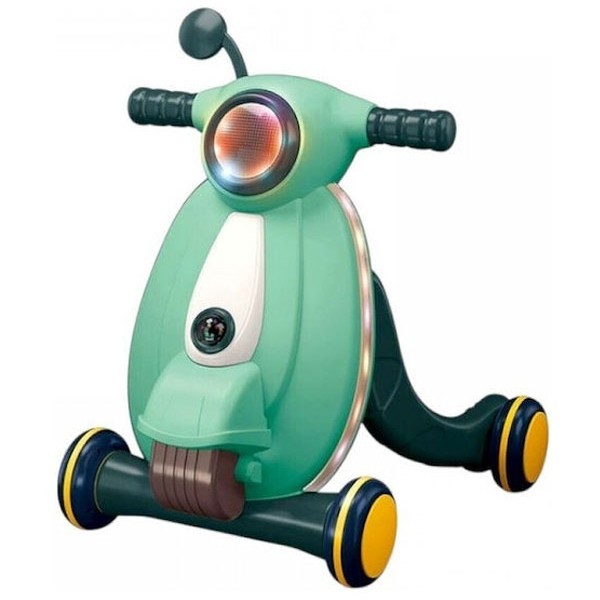 Baby Walker Βρεφική Στράτα Περπατούρα Scooter Πράσινη Με Ήχο & Φως