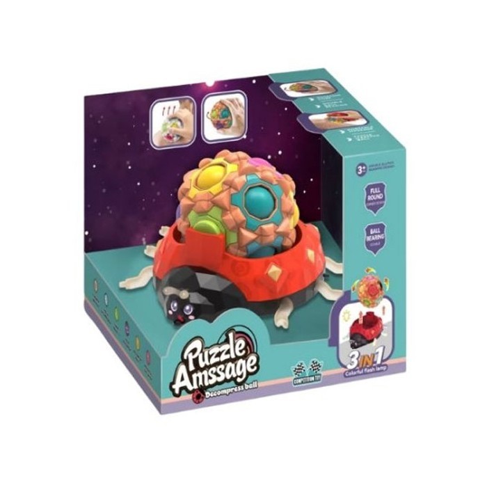 Lady Bug Παζλ Magic Ball Πασχαλίτσα Με Φως 3 Χρώματα