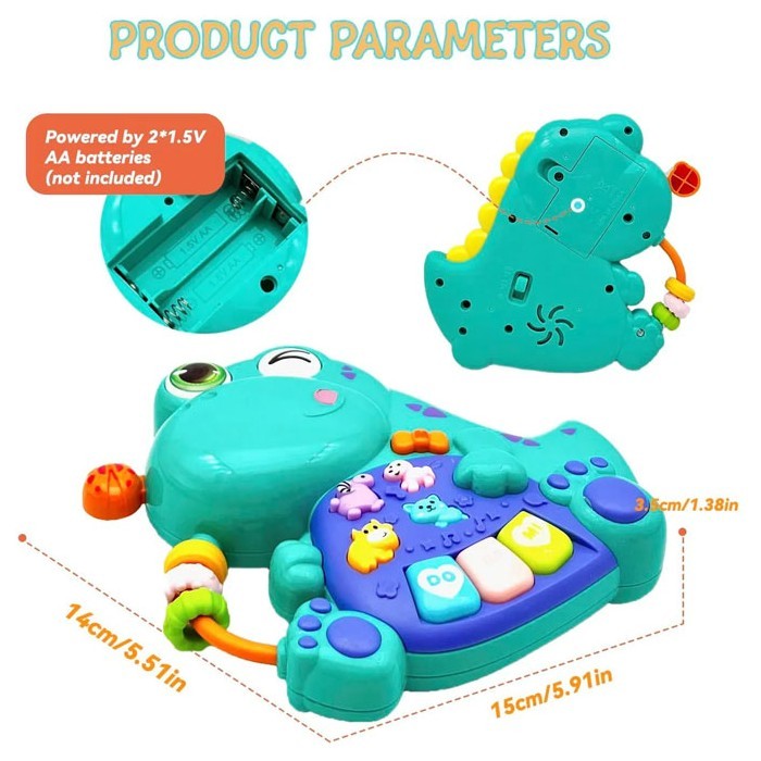 DinoToy Βρεφικό Παιχνίδι Δραστηριοτήτων Με Μουσική Δεινόσαυρος