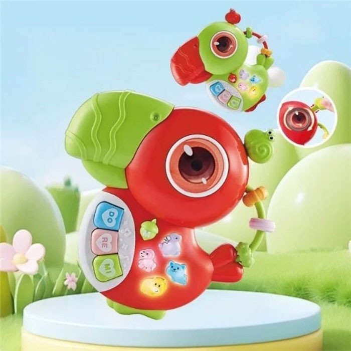 Parrot Βρεφικό Παιχνίδι Δραστηριοτήτων Με Μουσική Παπαγάλος 