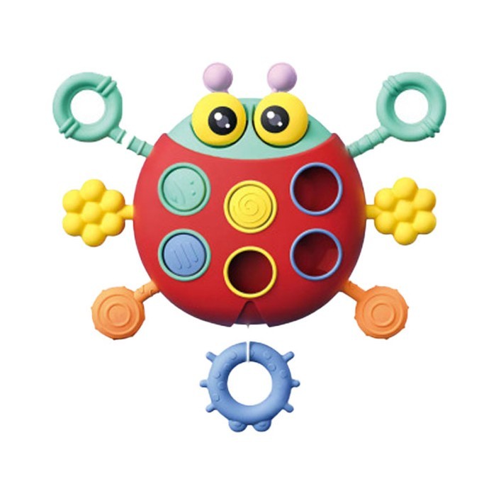 Sobebear Ladybug Pull Βρεφικό Παιχνίδι Πασχαλίτσα 18M+