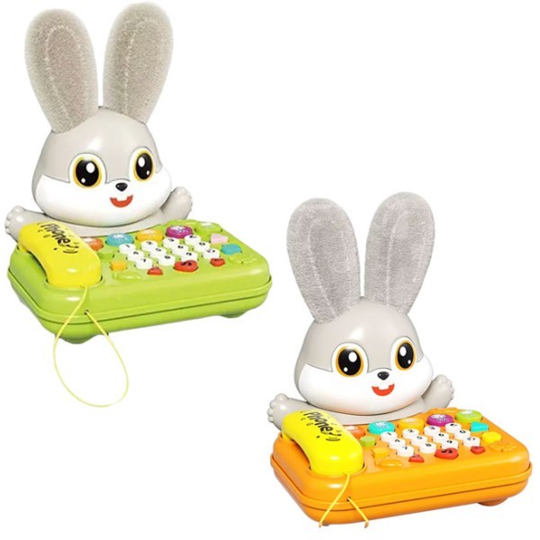 Sobebear Rabbit Εκπαιδευτικό Μουσικό Τηλέφωνο Με Φως 18M+ Πορτοκαλί
