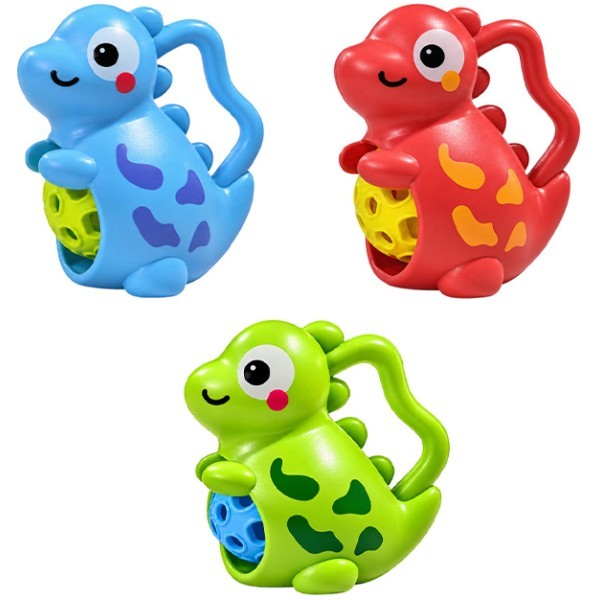 Rattle Dinosaur Βρεφική Κουδουνίστρα Δεινόσαυρος Γαλάζιος