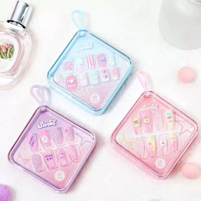 Cute Nails Σετ Αυτοκόλλητα Νύχια Μικρά Σχεδιάκια