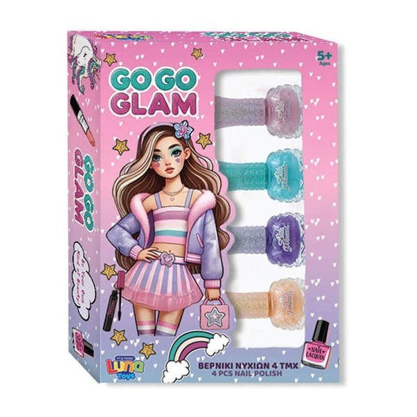 Go Glam Βερνίκια Νυχιών Σετ 4 Τεμαχίων 20,3x4x14cm Luna