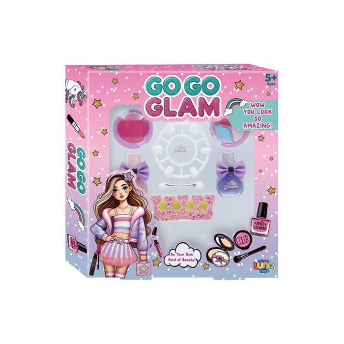Go Glam Μακιγιάζ Σετ 9 Τεμαχίων 23,7x4x25,7cm Luna