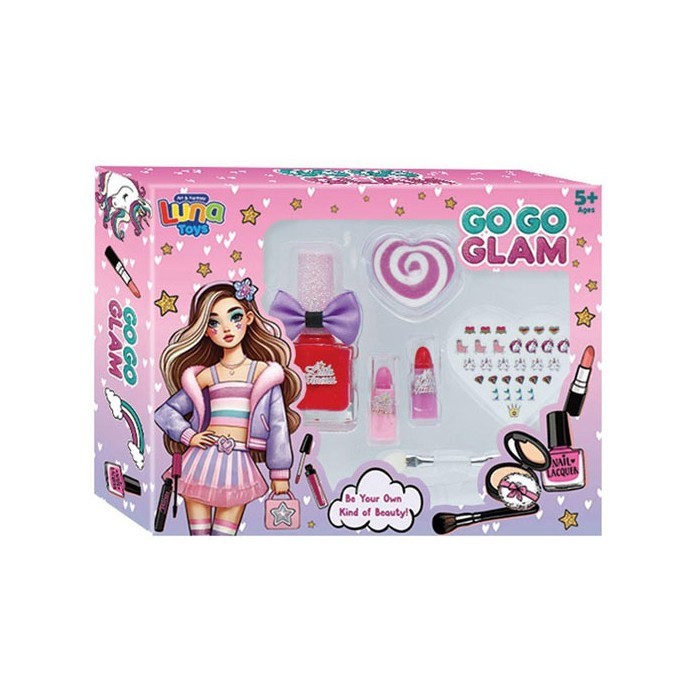 Go Glam Μακιγιάζ Σετ 6 Τεμαχίων 18,2x3,8x14,5cm Luna