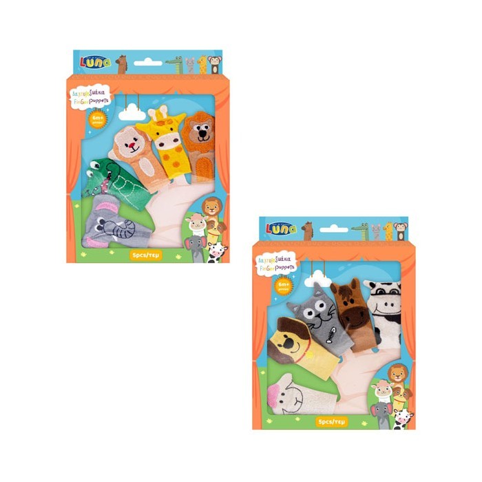 FingerZoo Δαχτυλοζωάκια Luna Σετ 5 Τεμαχίων