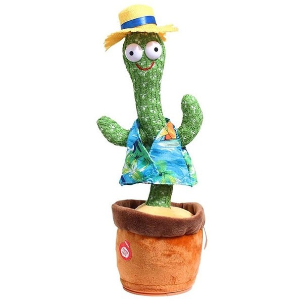 Funny Cactos Λούτρινος Κάκτος 32cm Με Μουσική Και Φως