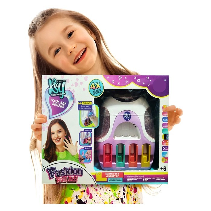 Fashion Παιδικό Σετ Μανικιούρ Με Βερνίκια Και Αξεσουάρ