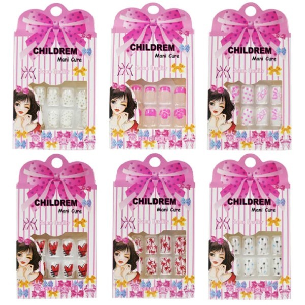Mani Care Αυτοκόλλητα Νύχια Παιδικά 12τμχ 7x10x1cm Πολύχρωμα