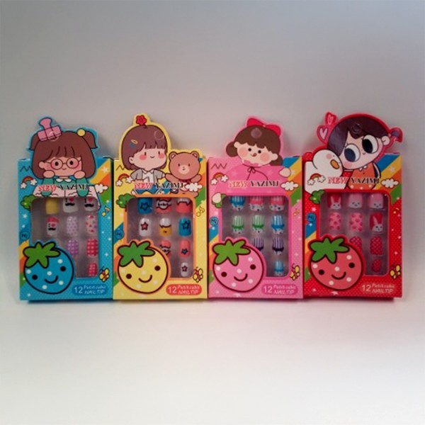 Kids Αυτοκόλλητα Νύχια Παιδικά 12τμχ 7,5x11x1cm