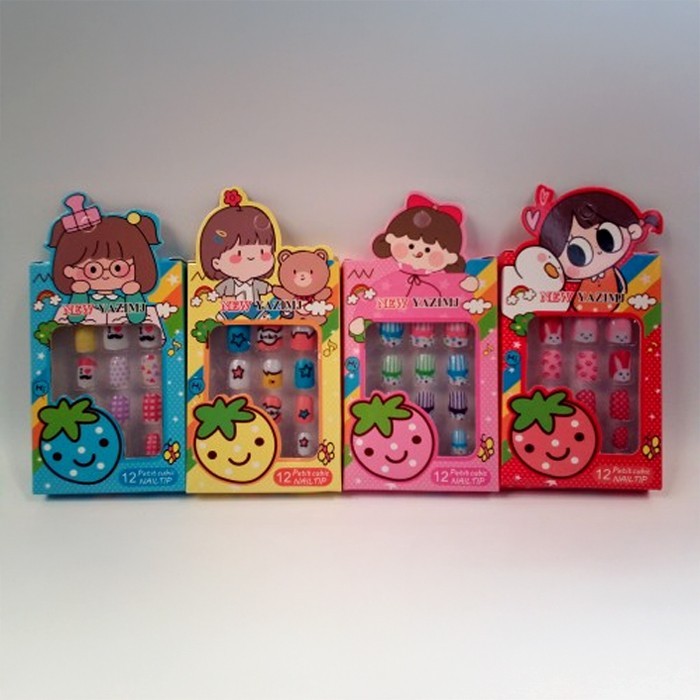 Kids Αυτοκόλλητα Νύχια Παιδικά 12τμχ 7,5x11x1cm