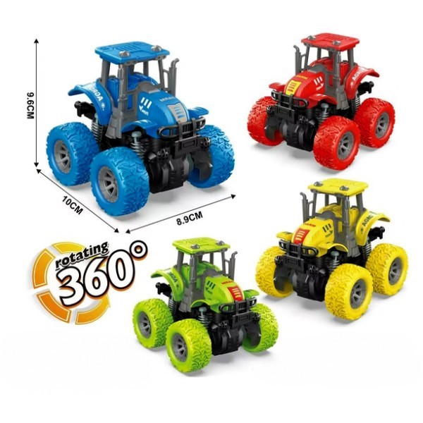 Tractor Όχημα Τρακτέρ 4x4 10cm Πράσινο