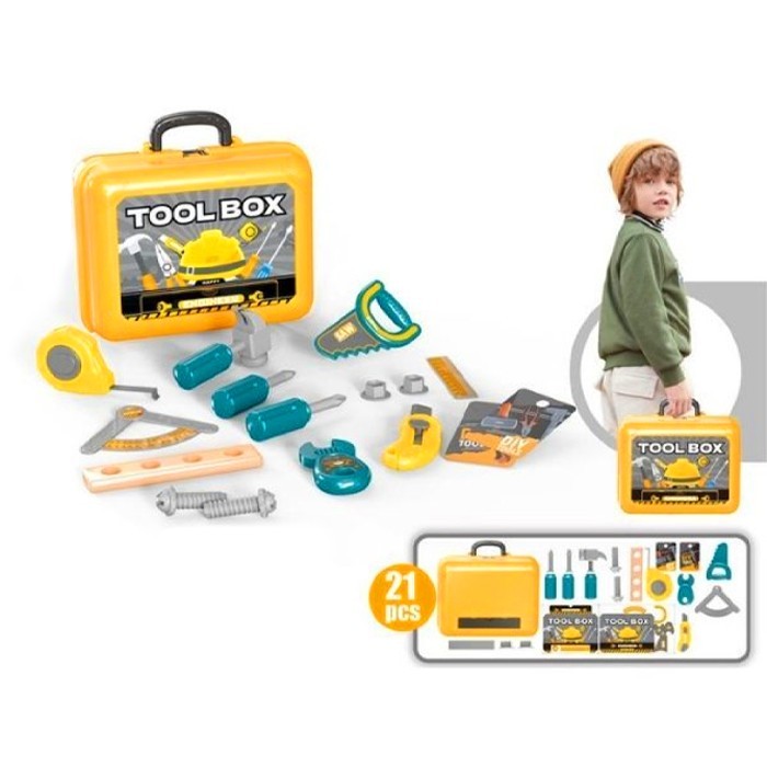 Gear Παιδικό Σετ Εργαλειοθήκη-Βαλιτσάκι Με Εργαλεία 21τμχ