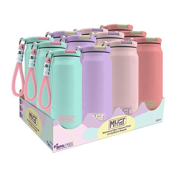 Must Pastel Θερμός Ανοξείδωτος 500ml 7x19cm Μέντα