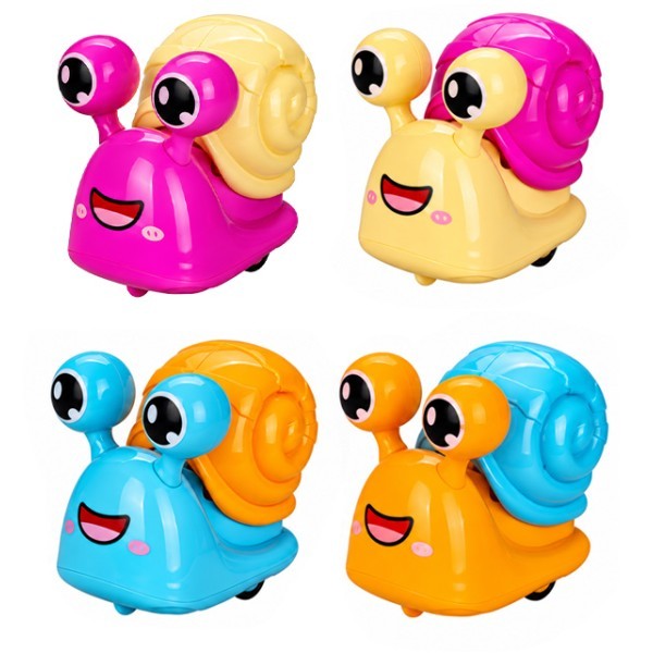 Cute Snail Car Σαλιγκάρι Παιχνίδι Πίεσης Με Κουμπί 3+ Ετών 