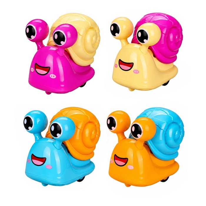 Cute Snail Car Σαλιγκάρι Παιχνίδι Πίεσης Με Κουμπί 3+ Ετών 