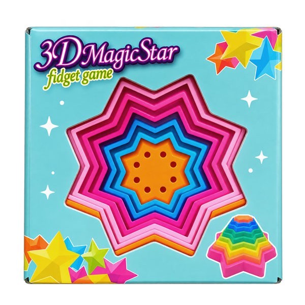 3D Magic Star Τρισδιάστατο Αστέρι Σιλικόνης Με Φως 3+