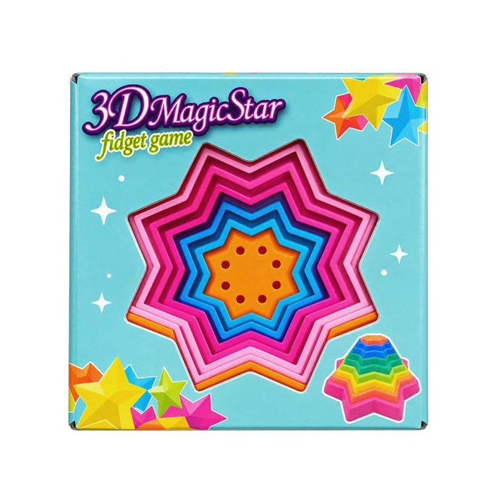 3D Magic Star Τρισδιάστατο Αστέρι Σιλικόνης Με Φως 3+