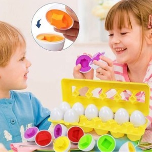 Matching Eggs Εκπαιδευτικό Παιχνίδι Montessori Σετ 12τμχ