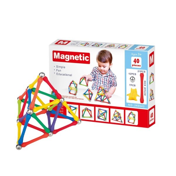 Magnitis Μαγνητικές Κατασκευές 40 τεμ 22x15x4cm