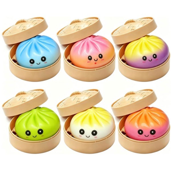 Double Squishy Dumpling Bun Δίχρωμο 8.5 εκ.