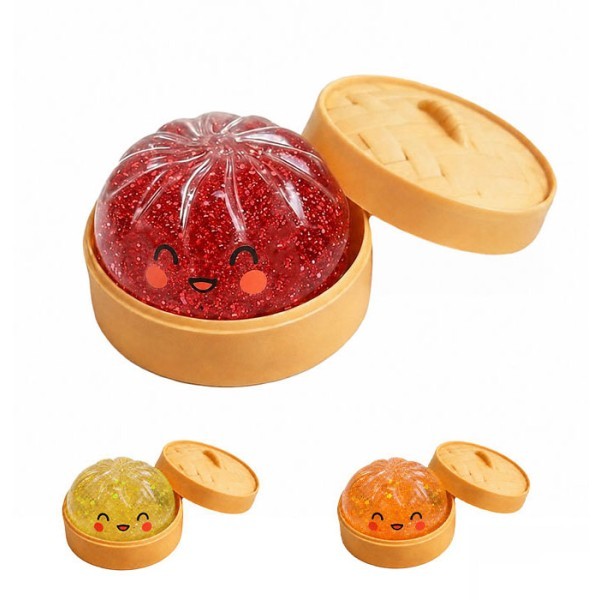 Glitter Dumpling Bun Squishy 8.5 εκ.