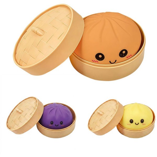 Dumpling Bun Squishy Μονόχρωμο 8.5 εκ.