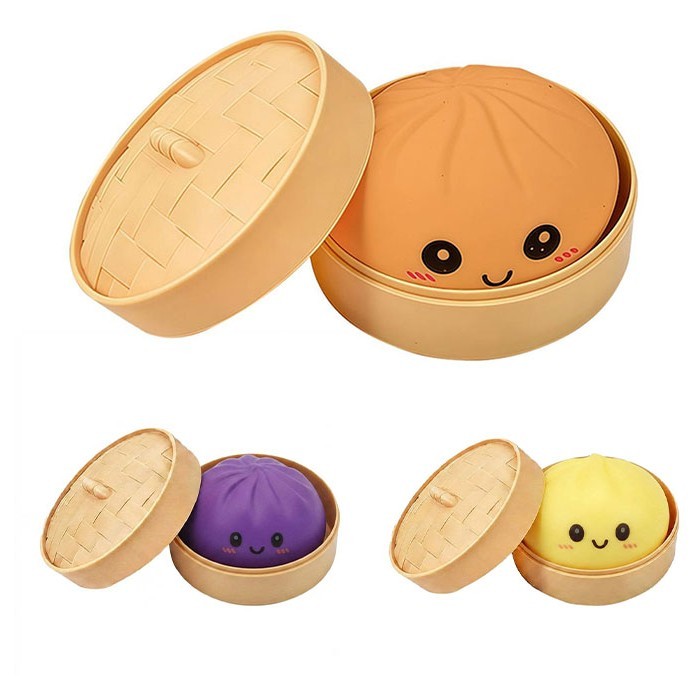 Dumpling Bun Squishy Μονόχρωμο 8.5 εκ.