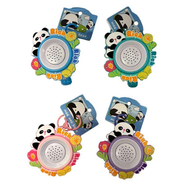 Pandi Παιδικό Πλαστικό Φορητό Ηχείο Με Σχέδιο Πάντα Τιρκουάζ