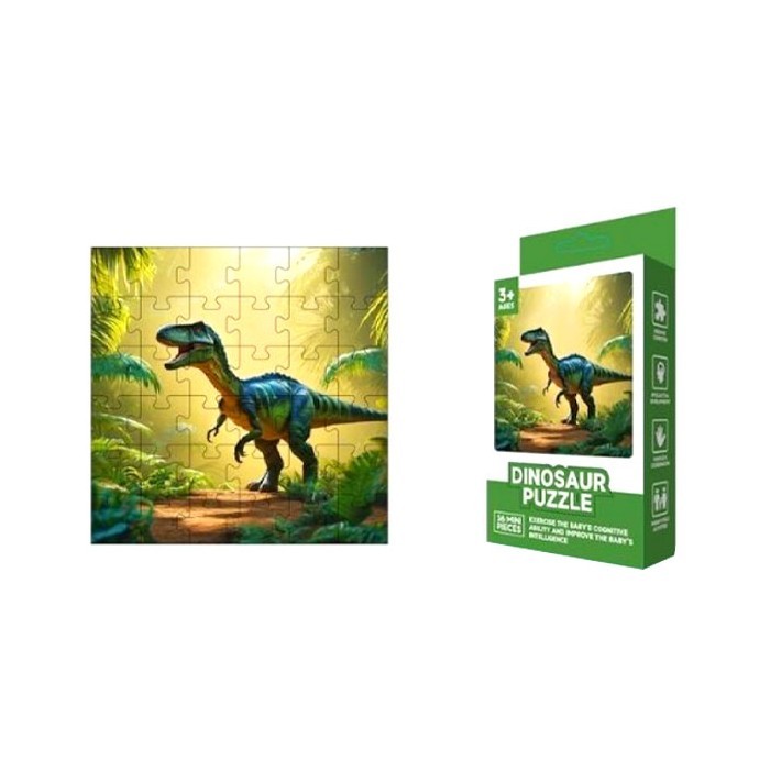 DinoPuzzle Παζλ Μίνι Δεινόσαυρος 36τμχ