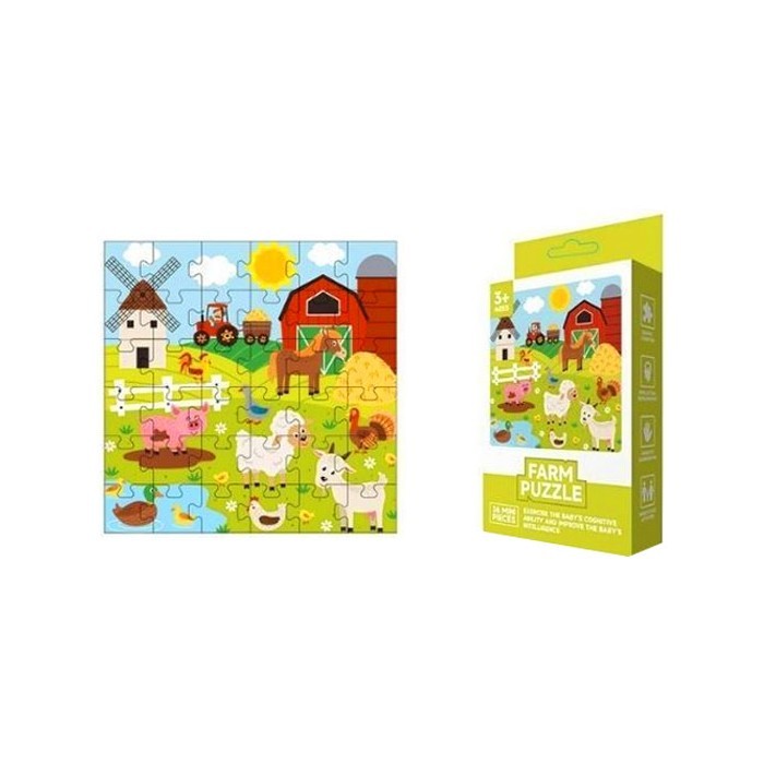 Animals Παζλ Μίνι Ζώα Της Φάρμας 36τμχ