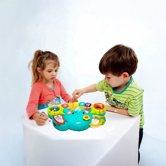 Music Piano Βρεφικό Πιανάκι Ελεφαντάκι Με Ήχο & Φως