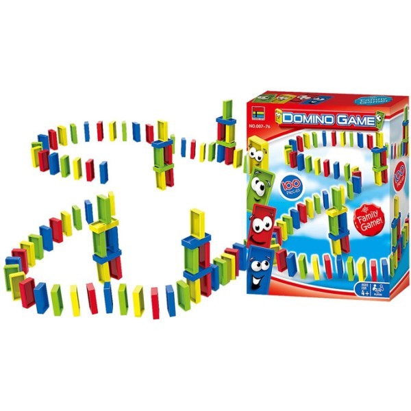 Domino Game Πολύχρωμο Ντόμινο 19x24x6cm